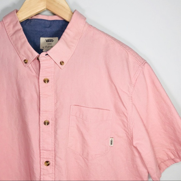 Vans Other - 5/$25 Vans Light Red Button Up T-shirt A6